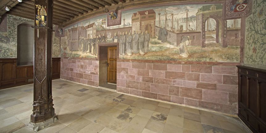 Mural in the winter refectory of Bebenhausen Monastery