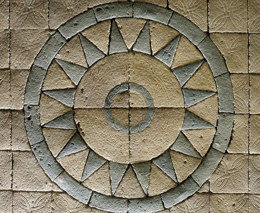 Image: Staatliche Schlösser und Gärten Baden-Württemberg, Arnim Weischer Floor tiles in the dormitory of Bebenhausen Monastery and Palace